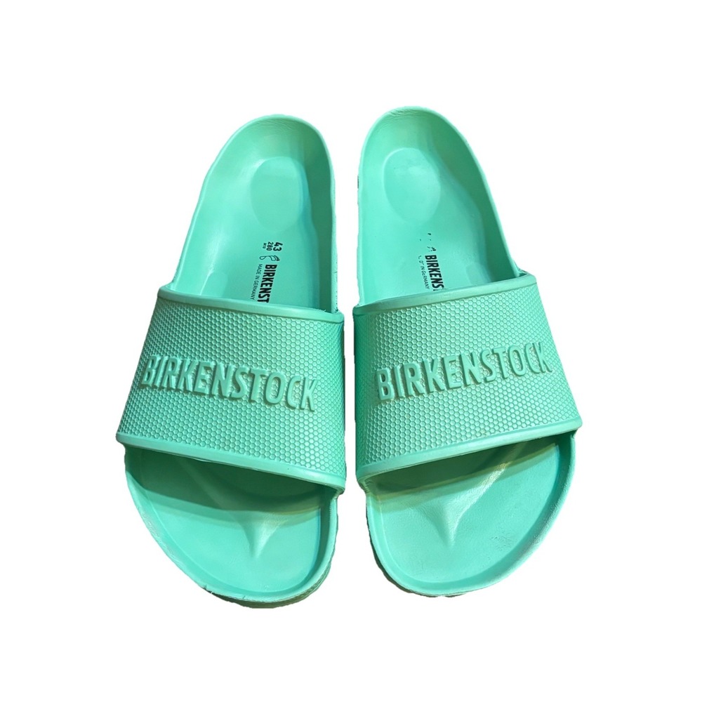Birkenstock Barbados Sandals Size 43 Teal Green In Great Condition